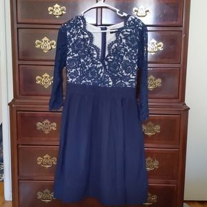 Navy Lace Dress